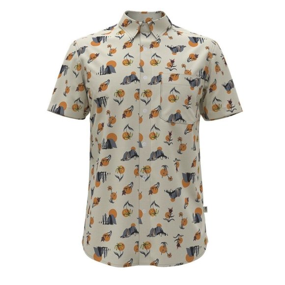 The North Face Other - The North Face Men's Short Sleeve Baytrail Shirt SIZE M Desert Flower Mountains